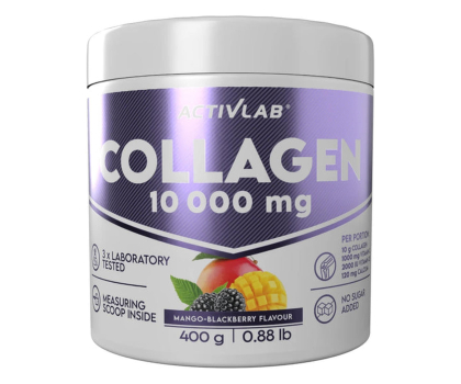 Zdrowa żywność Activlab Collagen 10 000 mg Smak mango - jeżyna (słój 400 g)